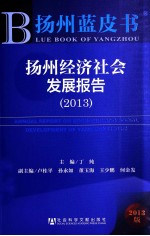 扬州经济社会发展报告  2013
