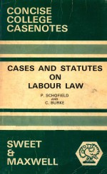 Cases and statutes on labour law