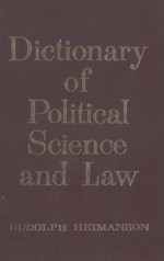 DICTIONARY OF POLITICAL SCIENCE AND LAW