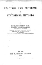 READINGS AND PROBLEMS IN STATISTICAL METHODS