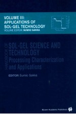 Handbook of sol-gel science and technology : processing