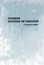 NUMBER SYSTEMS OF ANALYSIS