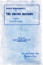 BASIC DOCUMENTS OF THE UNITED NATIONS  SECOND EDITION