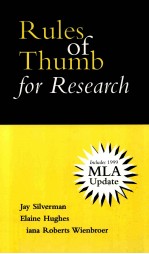 RULES OF THUMB FOR RESEARCH