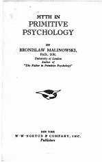 MYTH IN PRIMITIVE PSYCHOLOGY