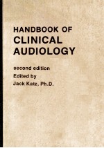 HANDBOOK OF CLINICAL AUDIOLOGY SECOND EDITION