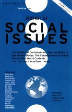 JOURNAL OF SOCIAL ISSUES  2012 VOL.68