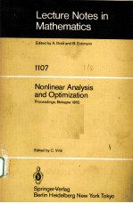 NONLINEAR ANALYSIS AND OPTIMIZATION