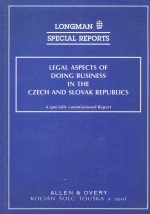 LEGAL ASPECTS OF DOING BUSINESS IN THE CZECH AND SLOVAK REPUBLICS