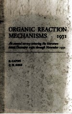 ORGANIC REACTION MECHANISMS 1971