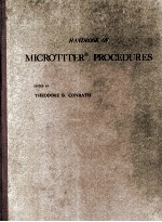 HANDBOOK OF MICROTITER PROCEDURES