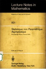 STATISTIQUE NON PARAMETRIQUE ASYMPTOTIQUE