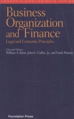 BUSINESS ORGANIZATION AND FINANCE  LEGAL AND ECONOMIC PRINCIPLES  ELEVENTH EDITION