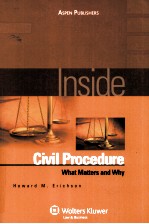 INSIDE CIVIL PROCEDURE  WHAT MATTERS AND WHY