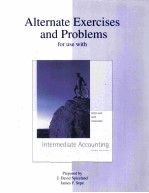 ALTERNATE EXERCISES AND PROBLEMS FOR USE WITH INTERMEDIATE ACCOUNTING THIRD EDITION