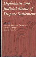 DIPLOMATIC AND JUDICIAL MEANS OF DISPUTE SETTLEMENT