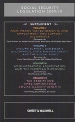 SOCIAL SECURITY LEGISLATION SUPPLEMENT 2009/10