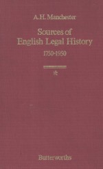 SOURCES OF ENGLISH LEGAL HISTORY  LAW