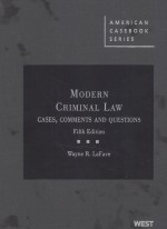 MODERN CRIMINAL LAW  CASES