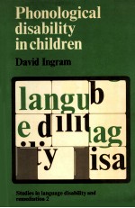 PHONOLOGICAL DISABILITY IN CHILDREN