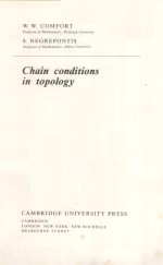 CHAIN CONDITIONS IN TOPOLOGY