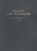 BLACK'S LAW DICTIONARY  FIFTH EDITION