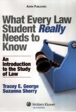 WHAT EVERY LAW STUDENT REALLY NEEDS TO KNOW  AN INTRODUCTION TO THE STUDY OF LAW