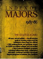 INDEXOF MAJORS 1985-86  EIGHTH EDITION