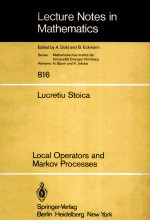 LOCAL OPERATORS AND MARKOV PROCESSES