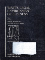 WEST'S LEGAL ENVIRONMENT OF BUSINESS  SECOND EDITION