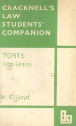 CRACKNELL'S LAW STUDENTS' COMPANION  TORTS  FIFTH EDITION