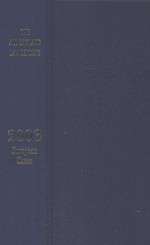 THE ALL ENGLAND LAW REPORTS 2003  EUROPEAN CASES