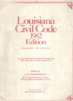 LOUISIANA CIVIL CODE 1982