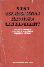 UNION REPRESENTATION ELECTIONS:LAW AND REALITY