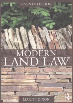 MODERN LAND LAW  SEVENTH EDITION