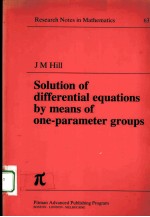 SOLUTION OF DIFFERENTIAL EQUATIONS BY MEANS OF ONE-PARAMETER GROUPS