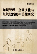 知识管理、企业文化与组织效能的相关性研究