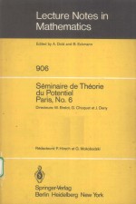 SEMINAIRE DE THEORIE DU POTENTIEL PARIS，NO.6