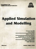 APPLIED SIMULATION AND MODELLING:PROCEEDINGS OF THE IASTED INTERNATIONAL CONFERENCE