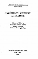 NELSON’S ENGLISH READINGS VOLUME FOUR EIGHTEENTH CENTURY LITERATURE