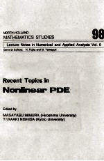 Recent Topics in Nonlinear PDE