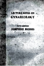 LECTURE NOTES ON GYNAECOLOGY  FIFTH EDITION