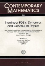 Contemporary Mathematics 255 Nonlinear PDE's