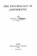 THE PSYCHOLOGY OF ARITHMETIC