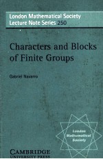 CHARACTERS AND BLOCKS OF FINITE GROUPS