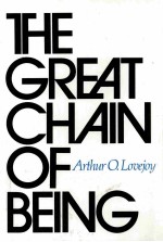 THE GREAT CHAIN OF BEING