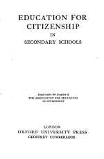 EDUCATION FOR CITIZENSHIP IN SECONDARY SCHOOLS