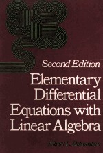 ELEMENTARY DIFFERENTIAL EQUATIONS WITH LINEAR ALGEBRA SECOND EDITION