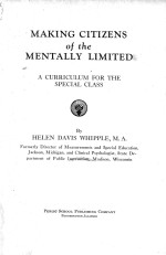 MAKING CITIZENS OF THE MENTALLY LIMITED:A CURRICULUM FOR THE SPECIAL CLASS