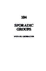 SPORADIC GROUPS